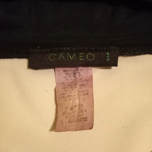 Cameo Black & Beige Stripe Dress - Picture 3 of 3